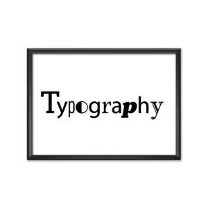 Typography graphic art print