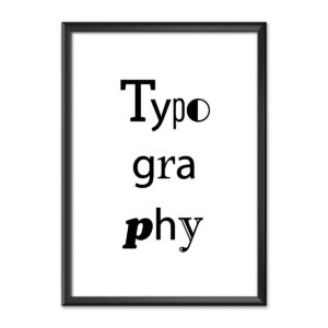 Typography graphic art print