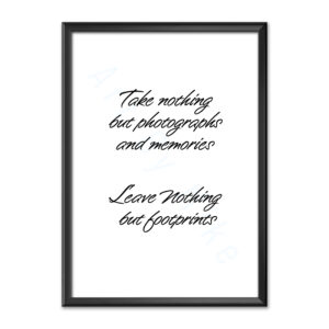 Take nothing but photographs