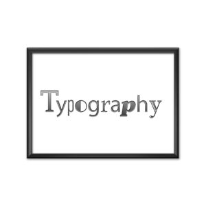 Typography graphic art print